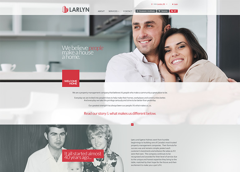 Larlyn main page